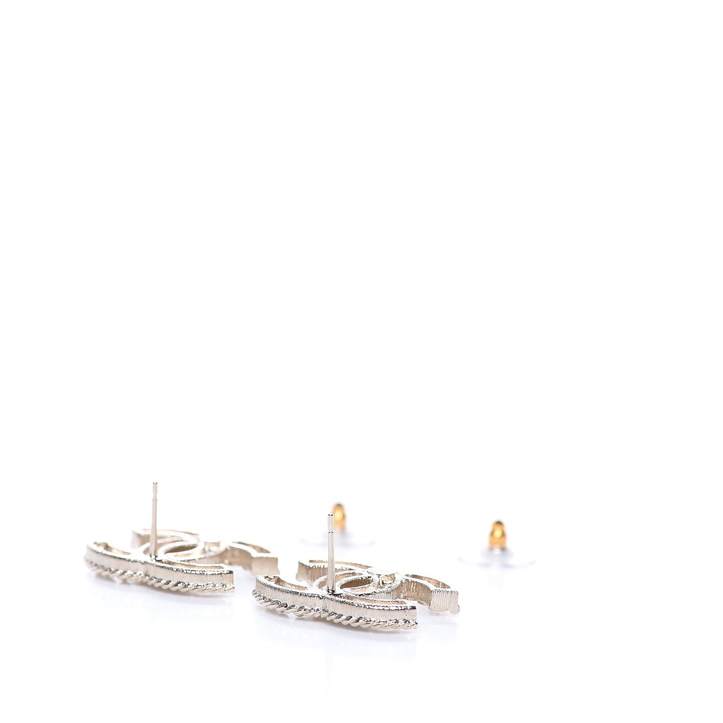 Pearl Crystal April In Paris CC Earrings Light Gold