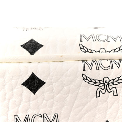 MCM Visetos Large Liz Reversible Shopper Tote White 17 of 20