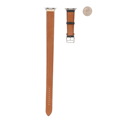 Hermes Swift 40mm Apple Watch Double Tour Band Indigo Craie Orange 2 of 5
