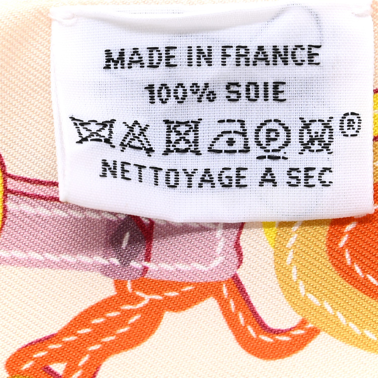 Hermes Silk Brides De Gala Twilly Creme Orange Jaune Vif 2 of 4