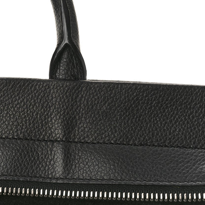 Saint Laurent Grained Calfskin Small Cabas Rive Gauche Black 10 of 10