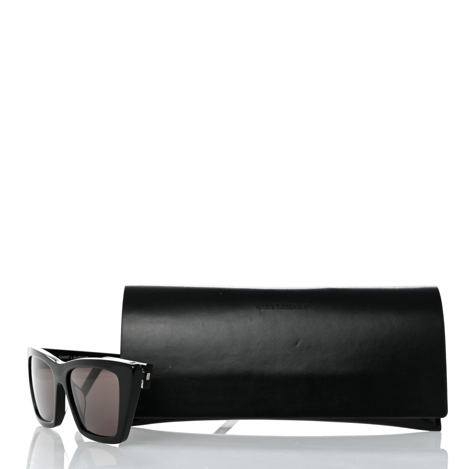 Saint Laurent Acetate Mica Cat Eye Sunglasses SL 276 Black 8 of 8