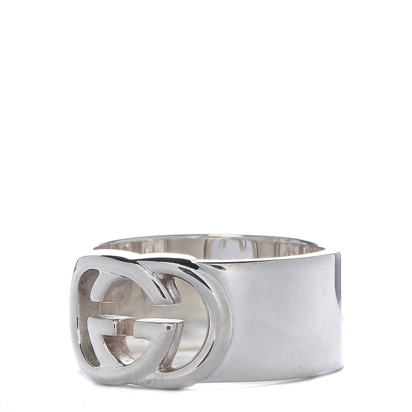 Sterling Silver 10mm Interlocking G Band Ring 60 9