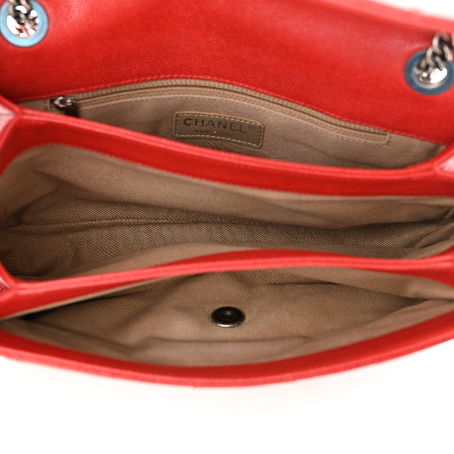 Chanel Caviar Quilted Medium Simply CC Flap Red 5 of 13