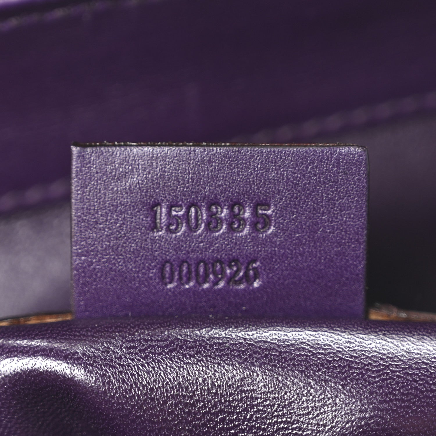 Gucci Crocodile Large Treasure Boston Purple 7 of 10