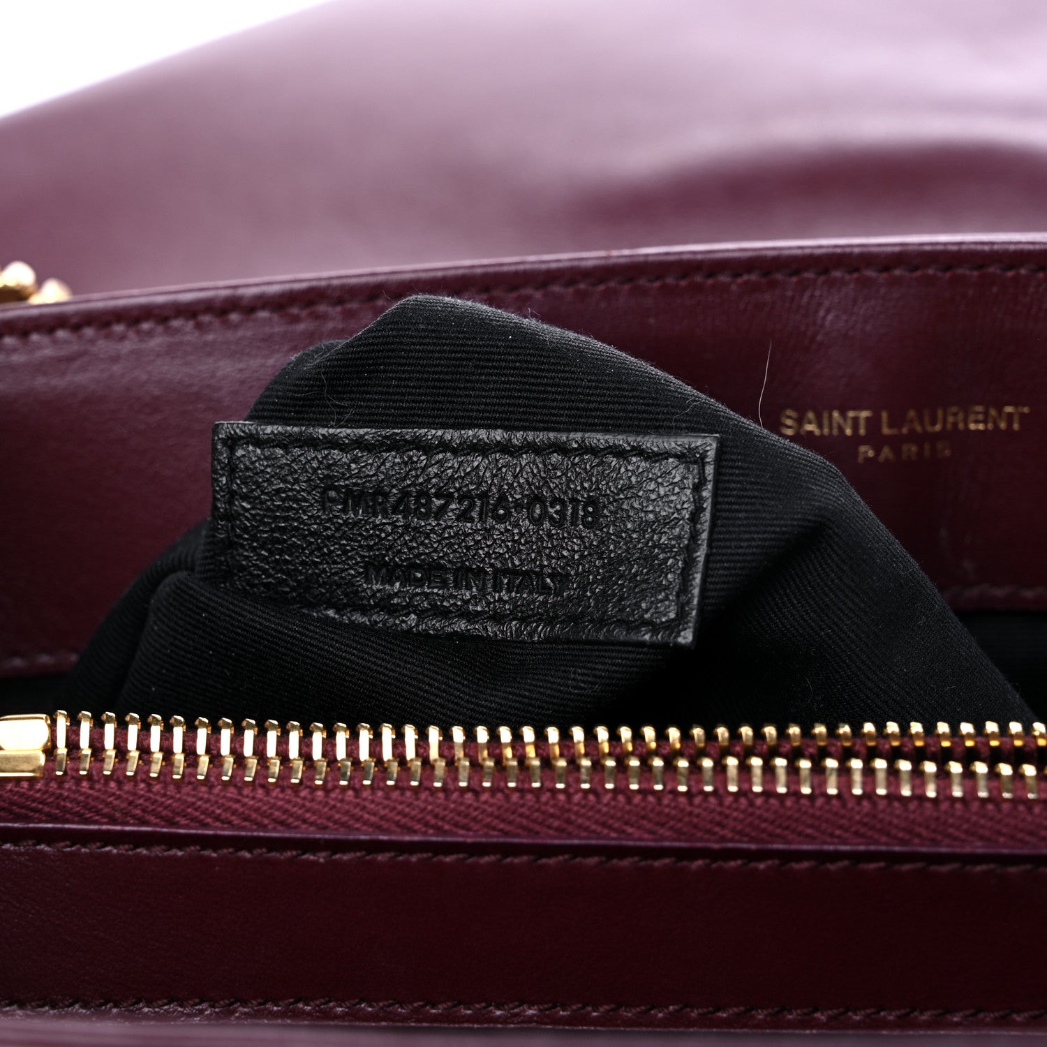 Saint Laurent Calfskin Y Quilted Monogram Medium Loulou Chain Satchel Rouge Legion 7 of 15