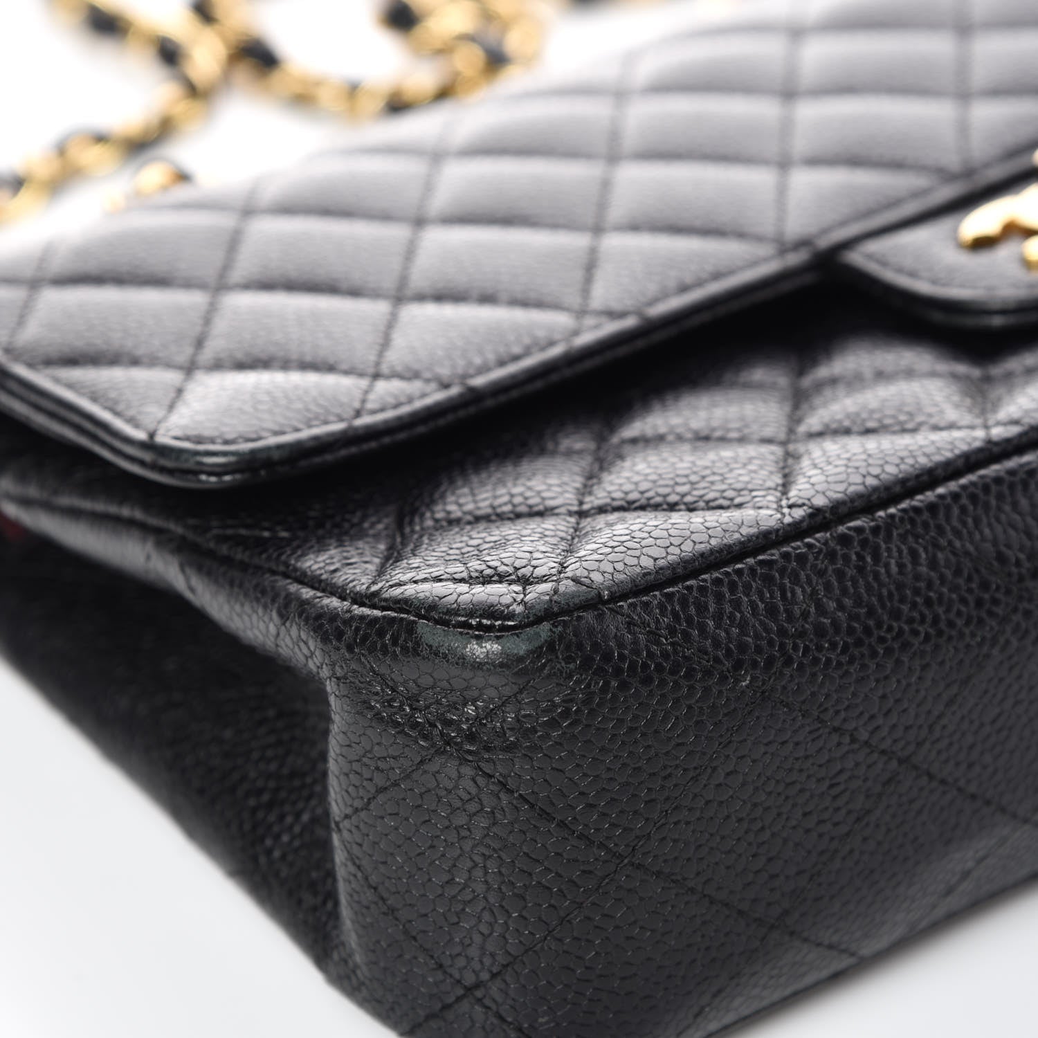 Chanel Caviar Quilted Medium Double Flap Black 8 of 15
