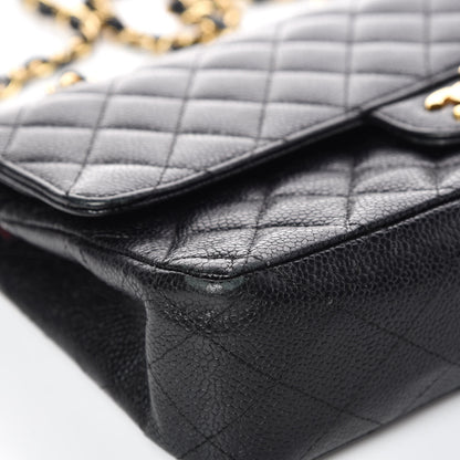 Chanel Caviar Quilted Medium Double Flap Black 8 of 15