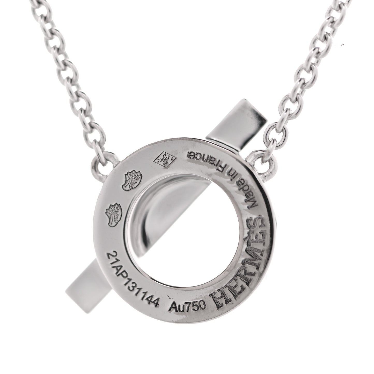 18K White Gold Diamond Finesse Pendant Necklace