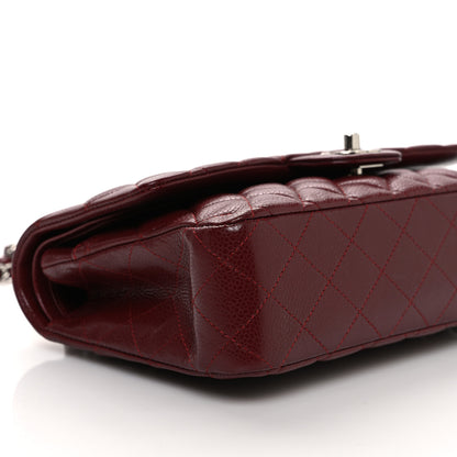 Chanel Caviar Quilted Medium Double Flap Burgundy 9 of 12