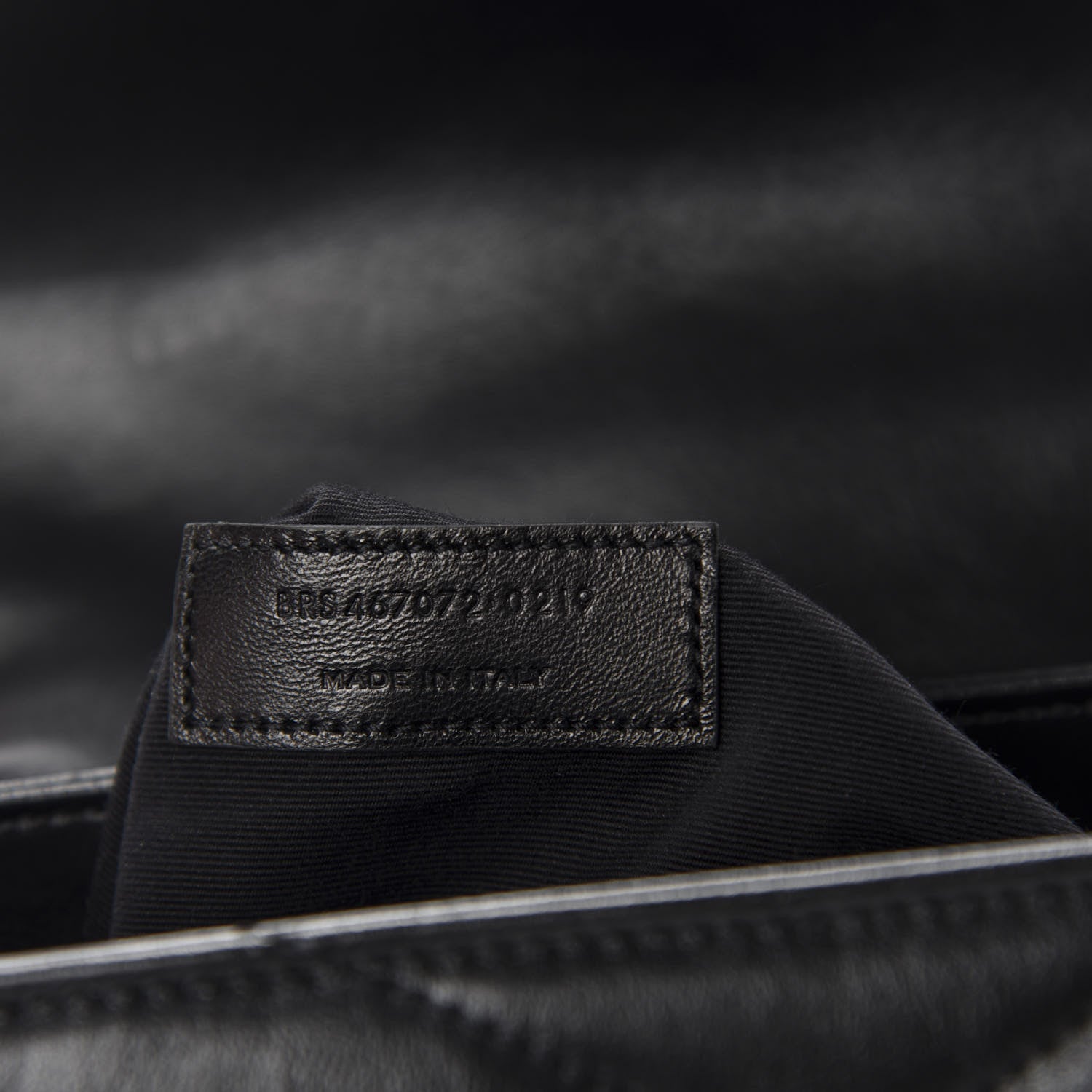 Saint Laurent Calfskin Y Quilted Monogram Toy Loulou Crossbody Bag Black 11 of 12