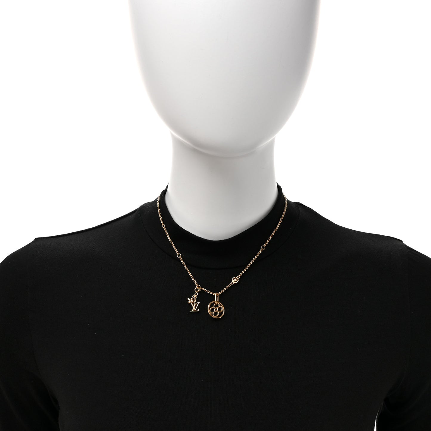 Metal Twiggy Flower Necklace Gold