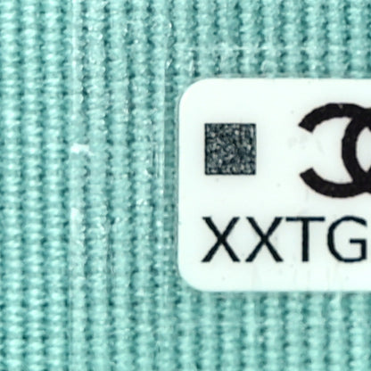 Chanel Caviar Quilted Flap Zip Card Holder Turquoise 6 of 7