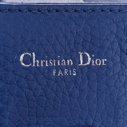 Christian Dior Grained Calfskin Medium Diorever Flap Blue 6 of 12