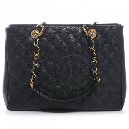 Chanel Caviar Grand Shopping Tote GST Black 1 of 7