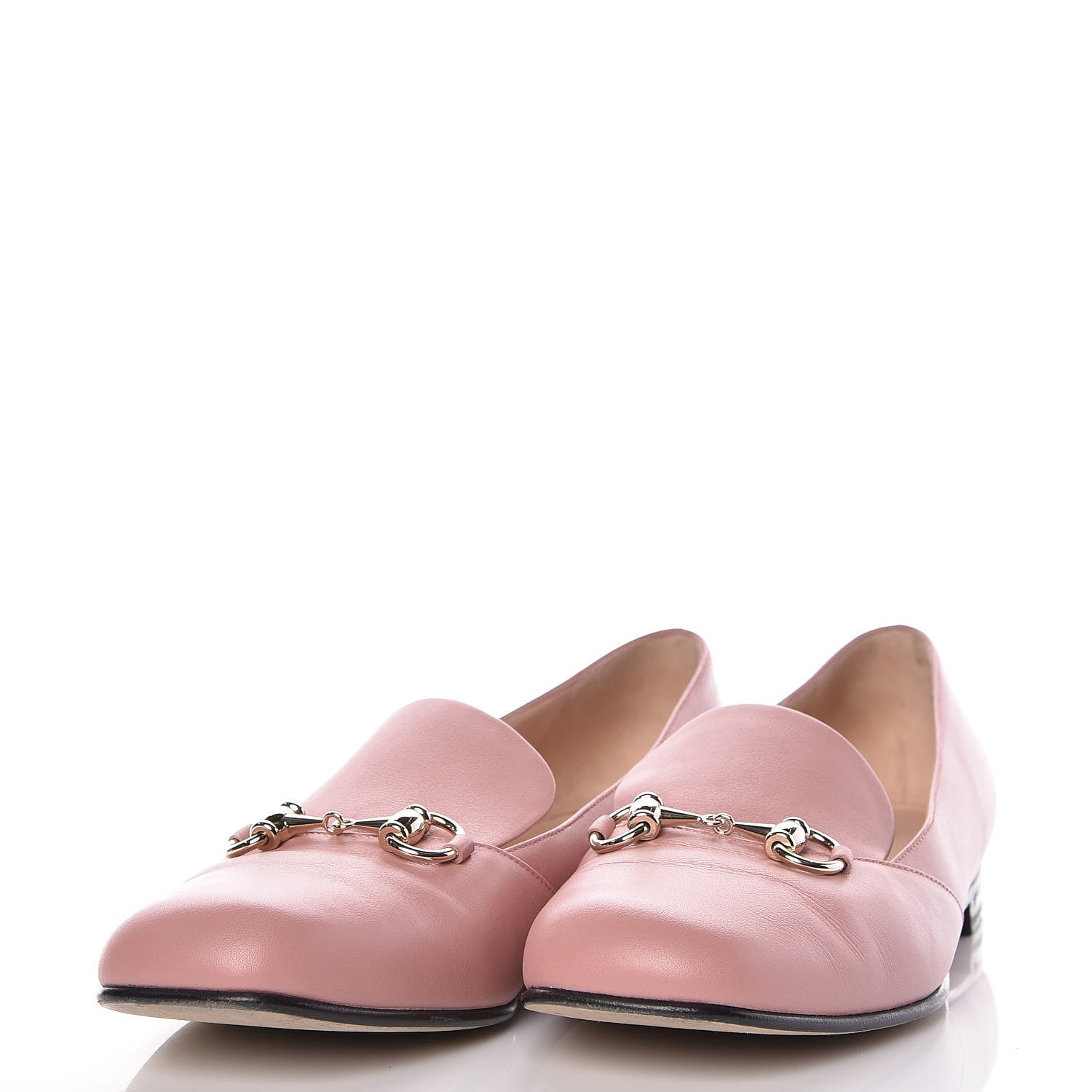 Gucci Calfskin Horsebit Loafers 39.5 Soft Pink 3 of 12