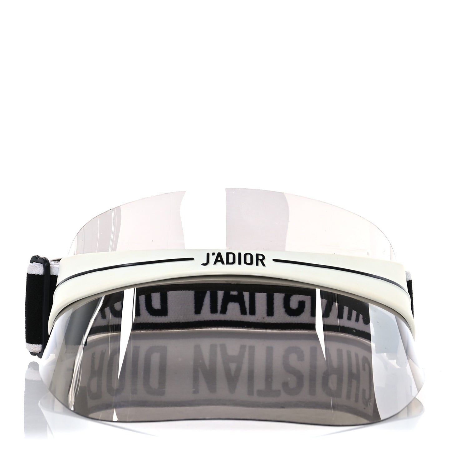 Mirrored DiorClub1 Sun Visor Silver