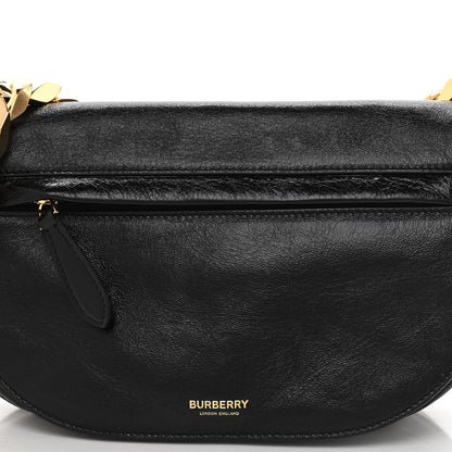 Burberry Lambskin Small Olympia Chain Shoulder Bag Black 8 of 12
