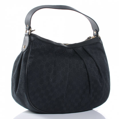 Gucci Monogram Medium Sukey Hobo Black 3 of 7