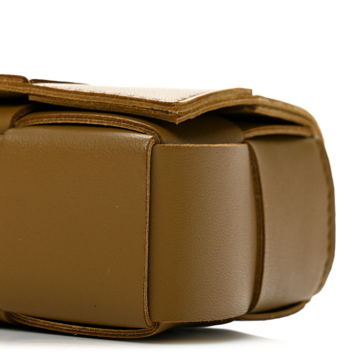 Bottega Veneta Lambskin Maxi Intrecciato Extra Mini Cassette Crossbody Bag Acorn 9 of 10