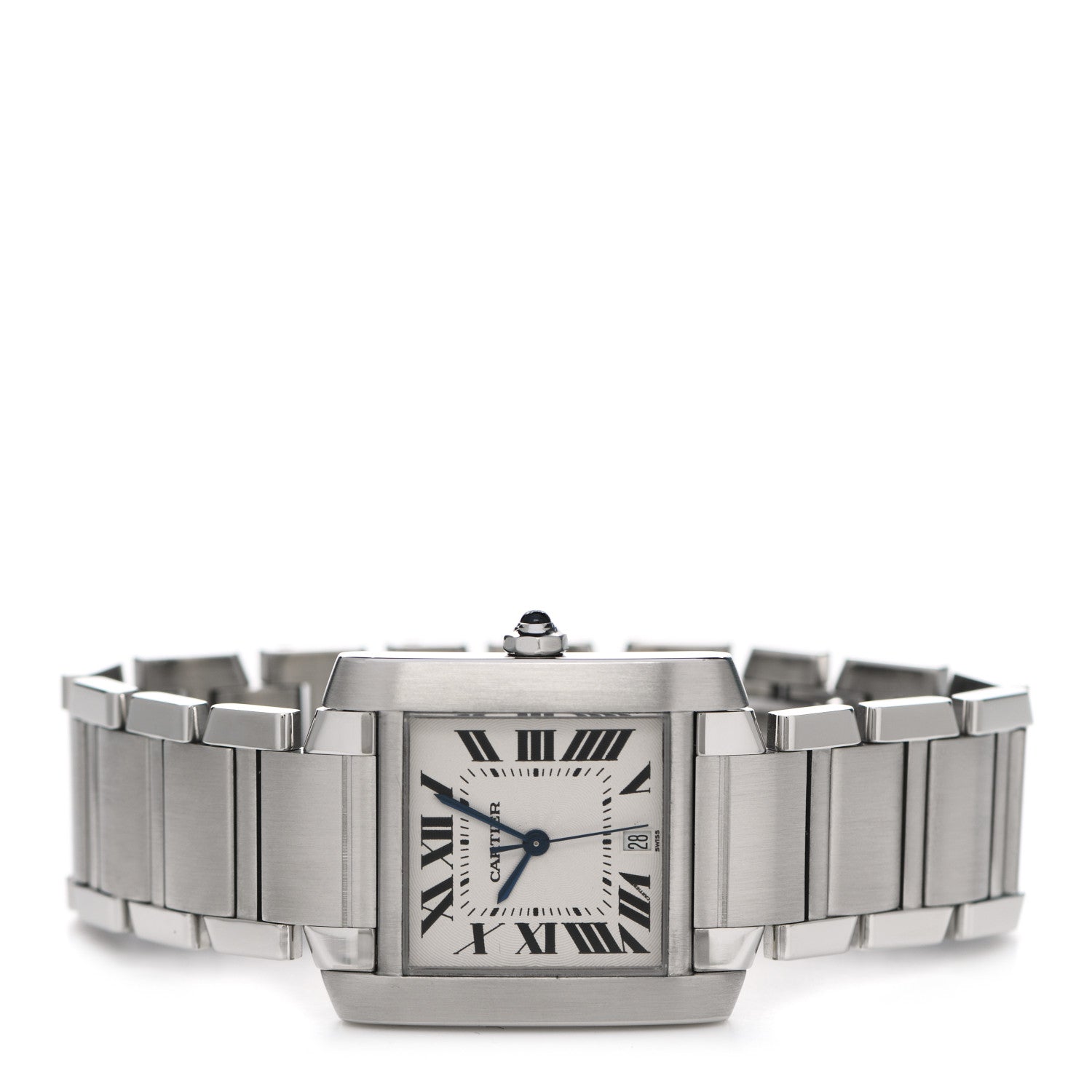 Cartier Stainless Steel 28mm Tank Francaise Automatic Watch 2 of 5