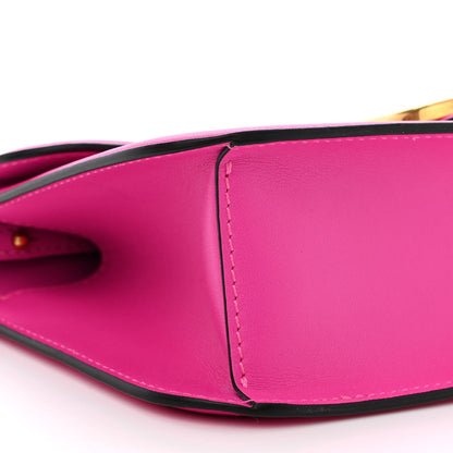 Valentino Garavani Calfskin Vlogo Loco Shoulder Bag Pink PP 9 of 10