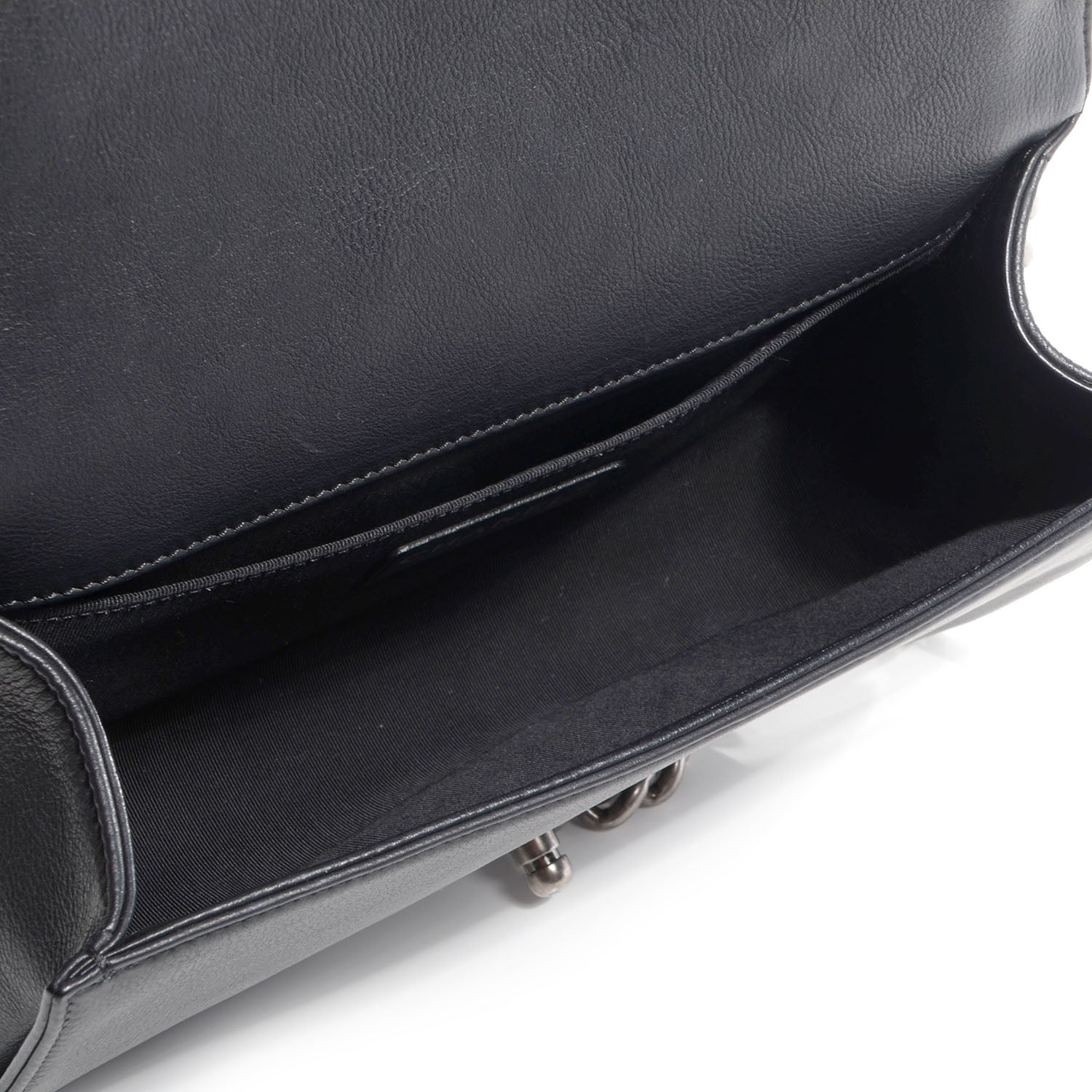Chanel Calfskin Medium Boy Flap Black 5 of 8