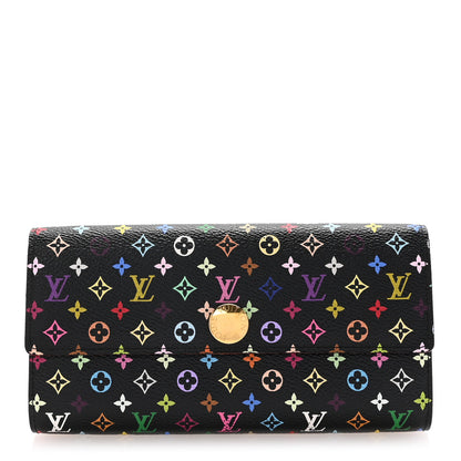Louis Vuitton Monogram Multicolor Sarah Wallet Black Grenade 1 of 10