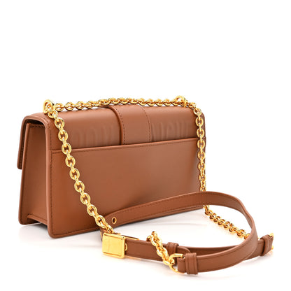 Christian Dior Grained Calfskin 30 Montaigne East West Chain Flap Bag Brown 3 of 12