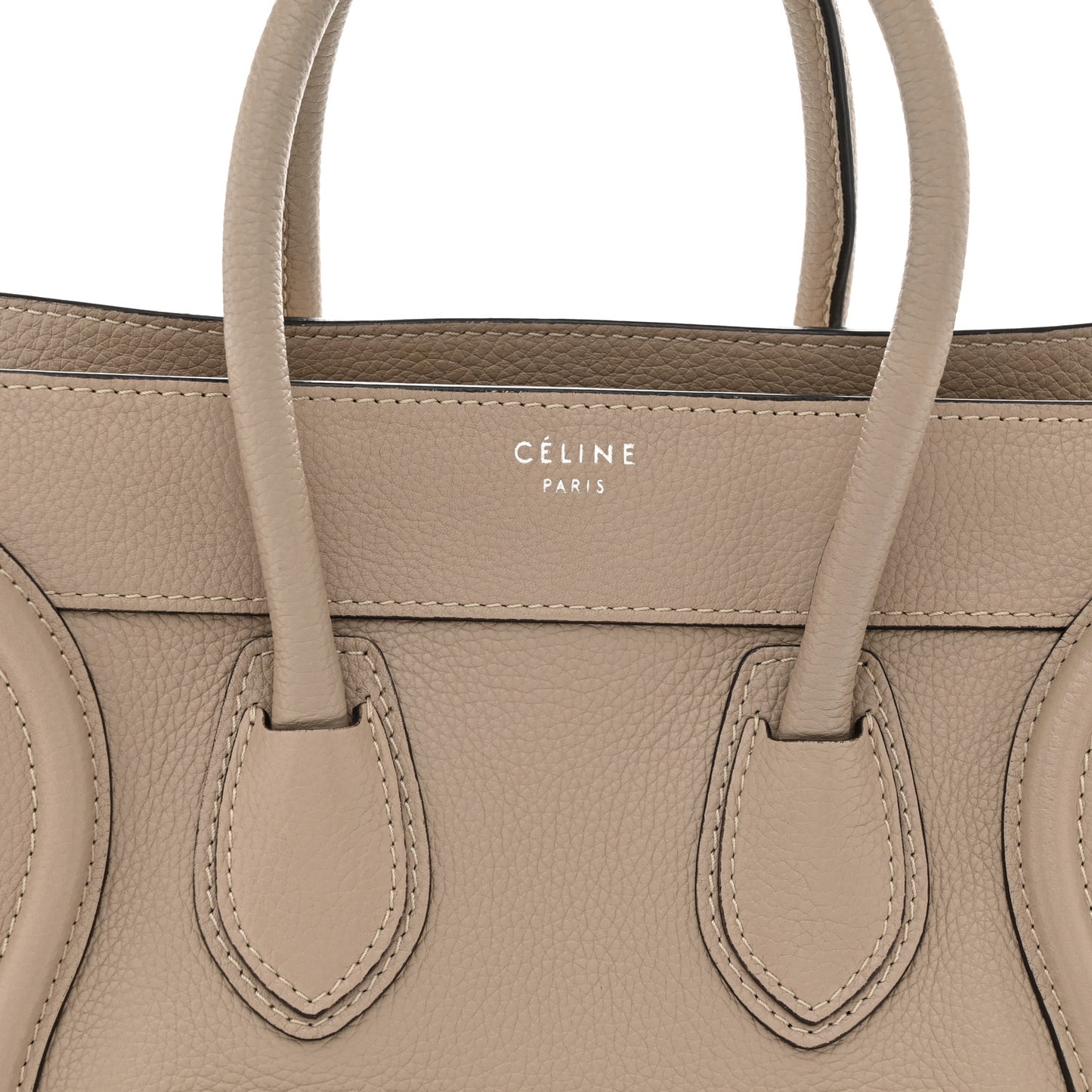 Drummed Calfskin Micro Luggage  Dune