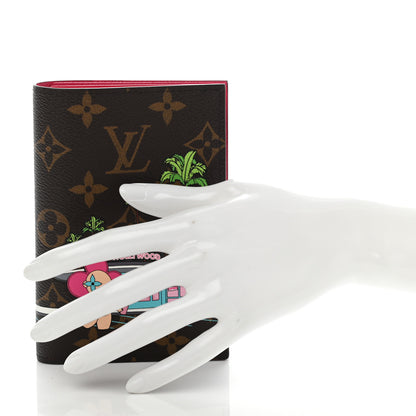 Louis Vuitton Monogram 2021 Christmas Animation Hollywood Passport Cover Fuchsia 2 of 6