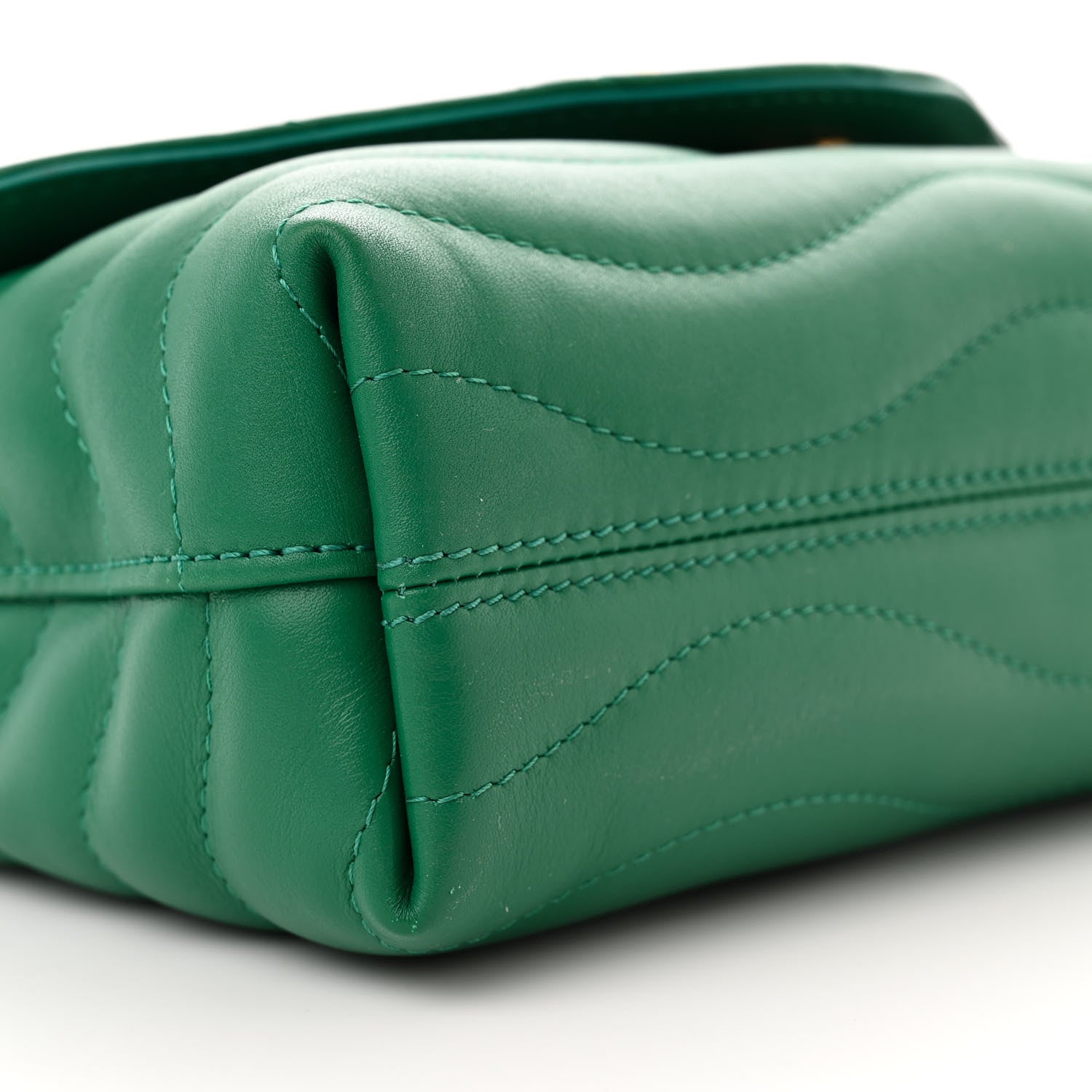 Louis Vuitton Calfskin New Wave Chain Bag MM NM Emerald 8 of 9