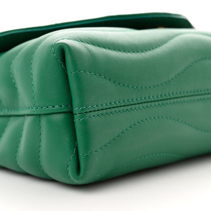 Louis Vuitton Calfskin New Wave Chain Bag MM NM Emerald 8 of 9
