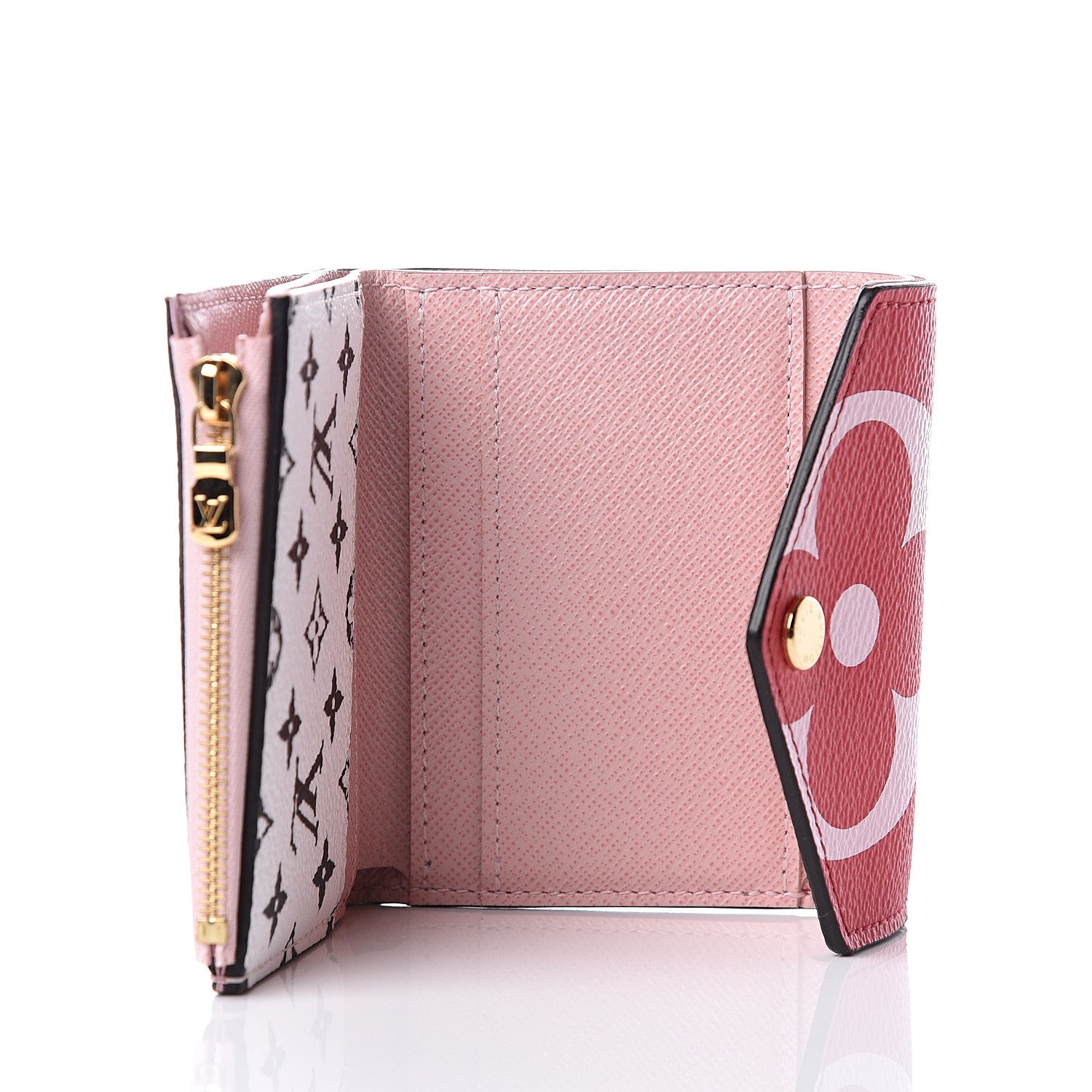 Louis Vuitton Monogram Giant Zoe Wallet Rouge Rose 4 of 10