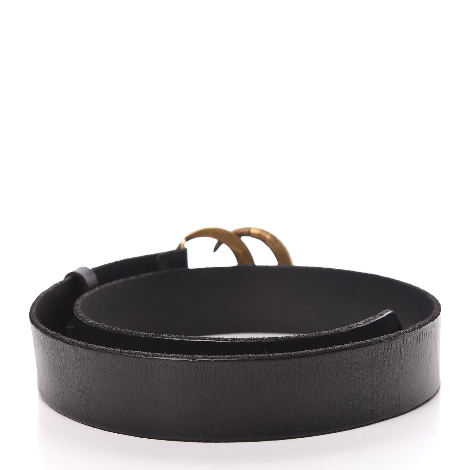 Gucci Faded Calfskin Snake Double G 40mm Belt 85 34 Black 3 of 8
