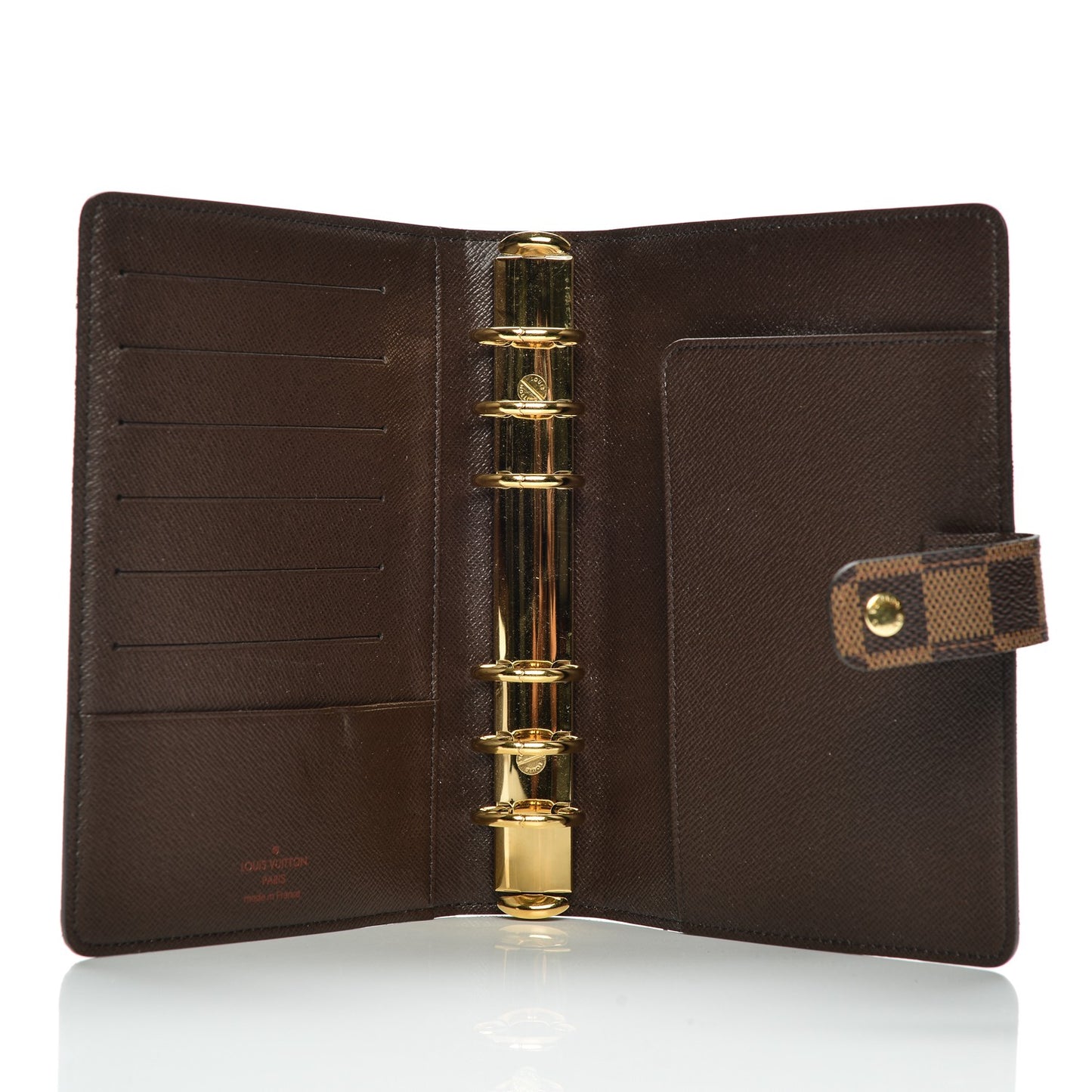 Damier Ebene Medium Ring Agenda Cover