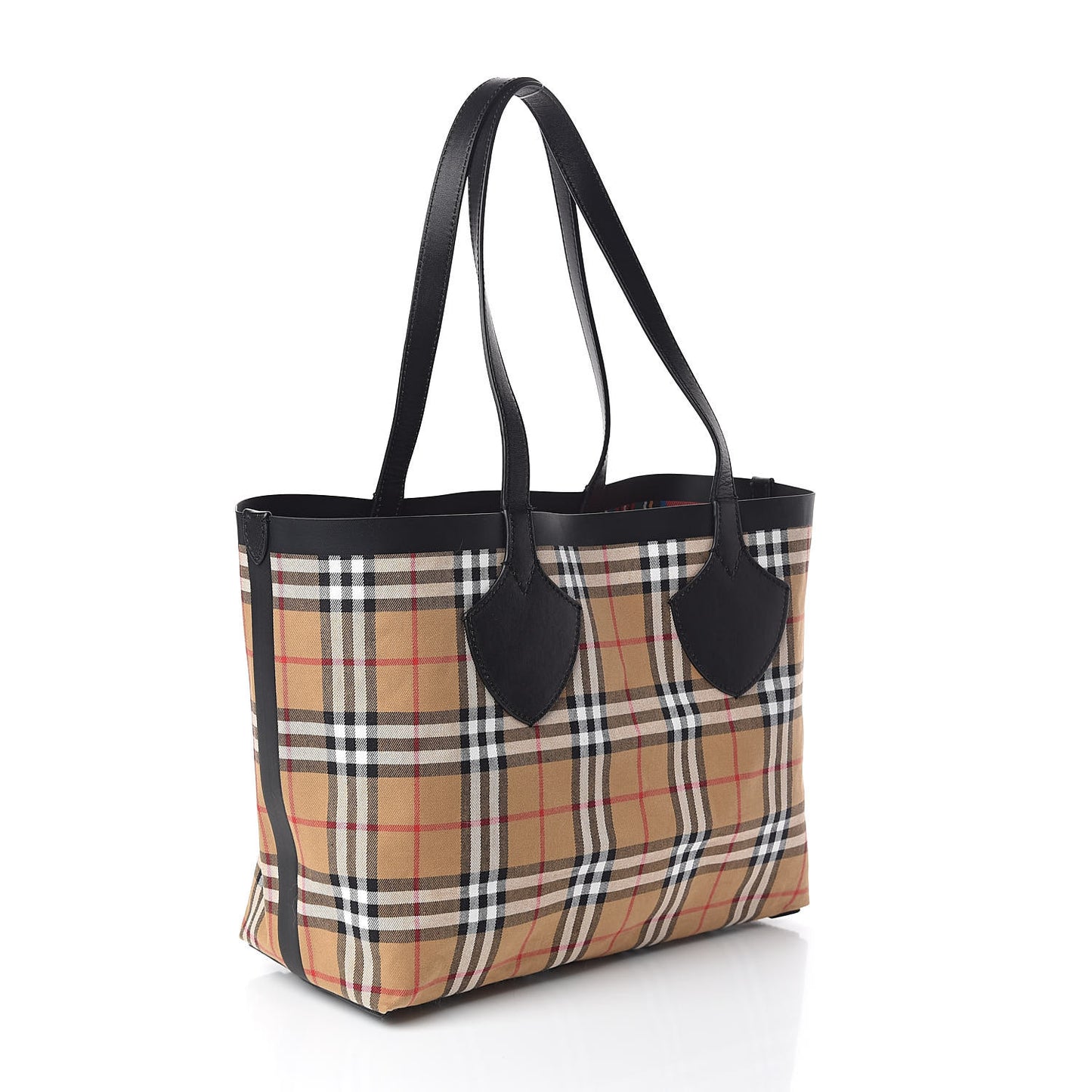 Vintage Check Medium The Giant Reversible Tote Antique Yellow Bright Red