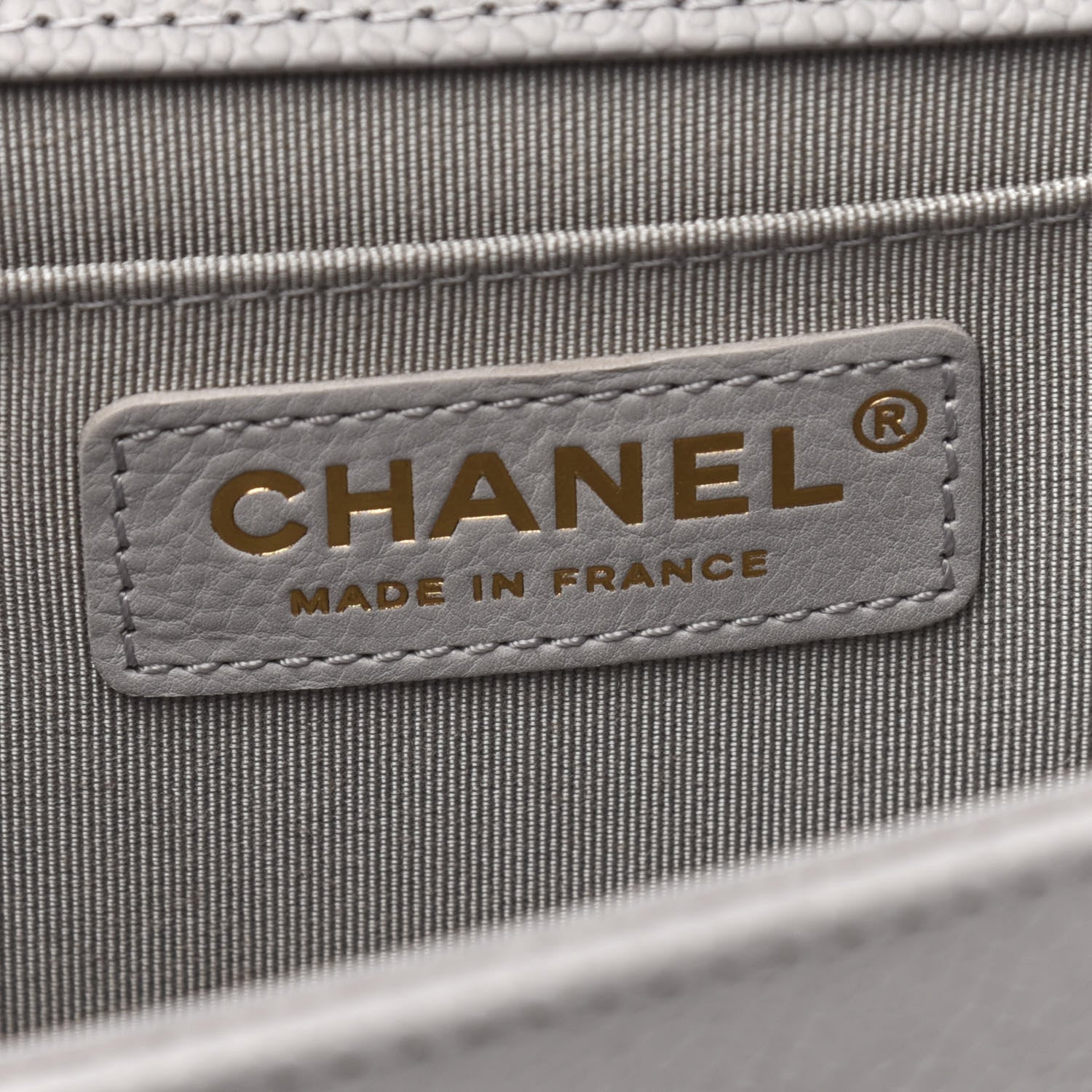 Chanel Caviar Quilted Medium Boy Flap Grey 8 of 11