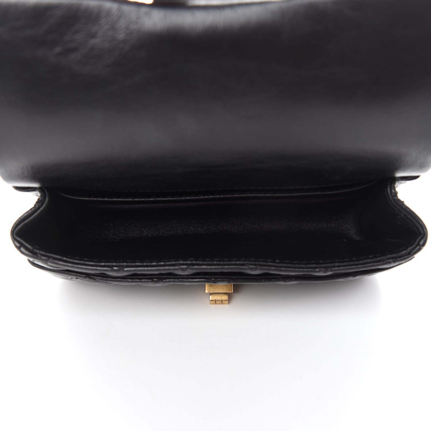 Chanel Aged Calfskin Quilted 2.55 Reissue Flap Belt Bag Clutch Black 5 of 11
