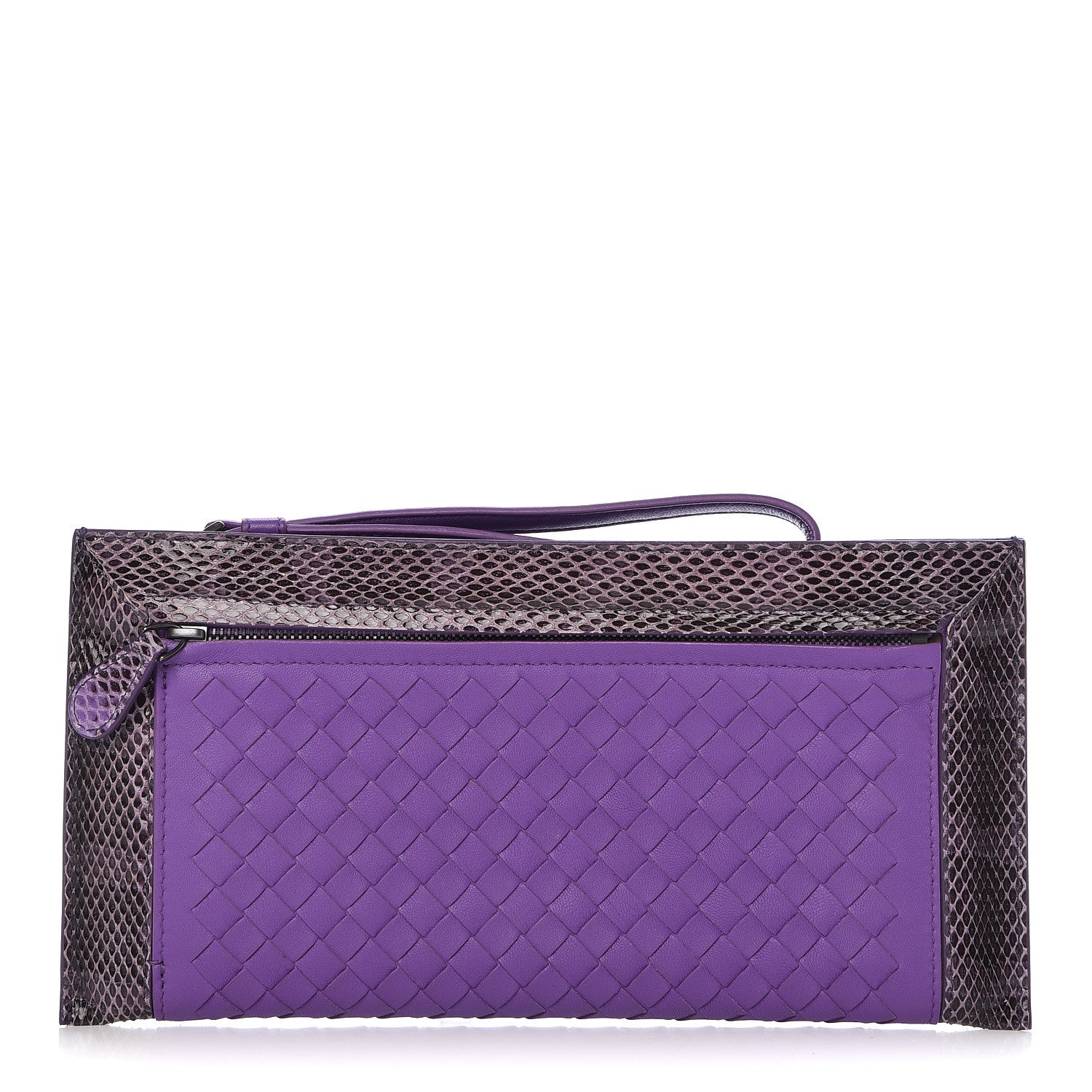 Bottega Veneta Nappa Intrecciato Ayers Pouch Violet 1 of 9