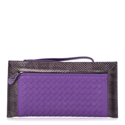 Bottega Veneta Nappa Intrecciato Ayers Pouch Violet 1 of 9