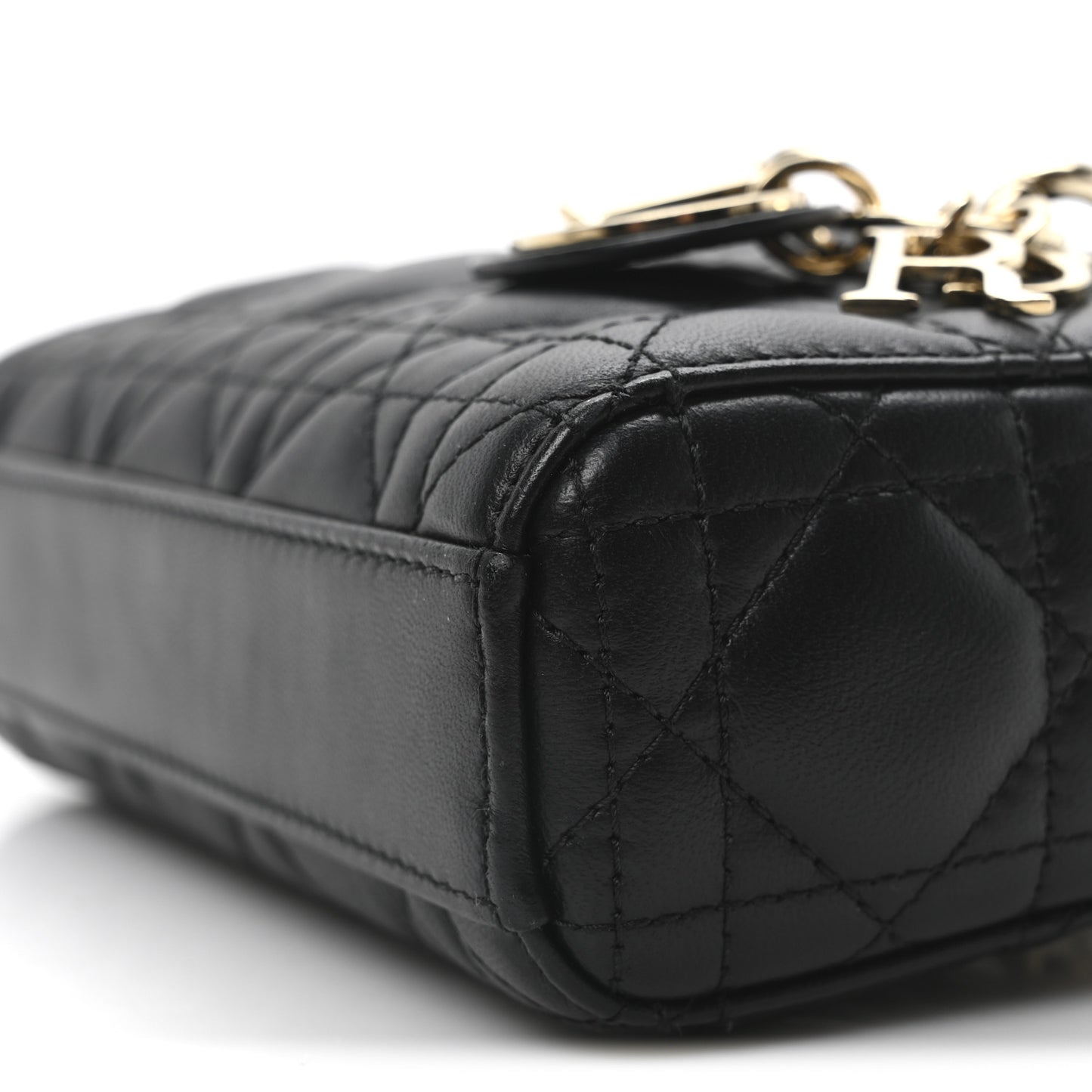 Lambskin Cannage Micro Lady D-Joy Black
