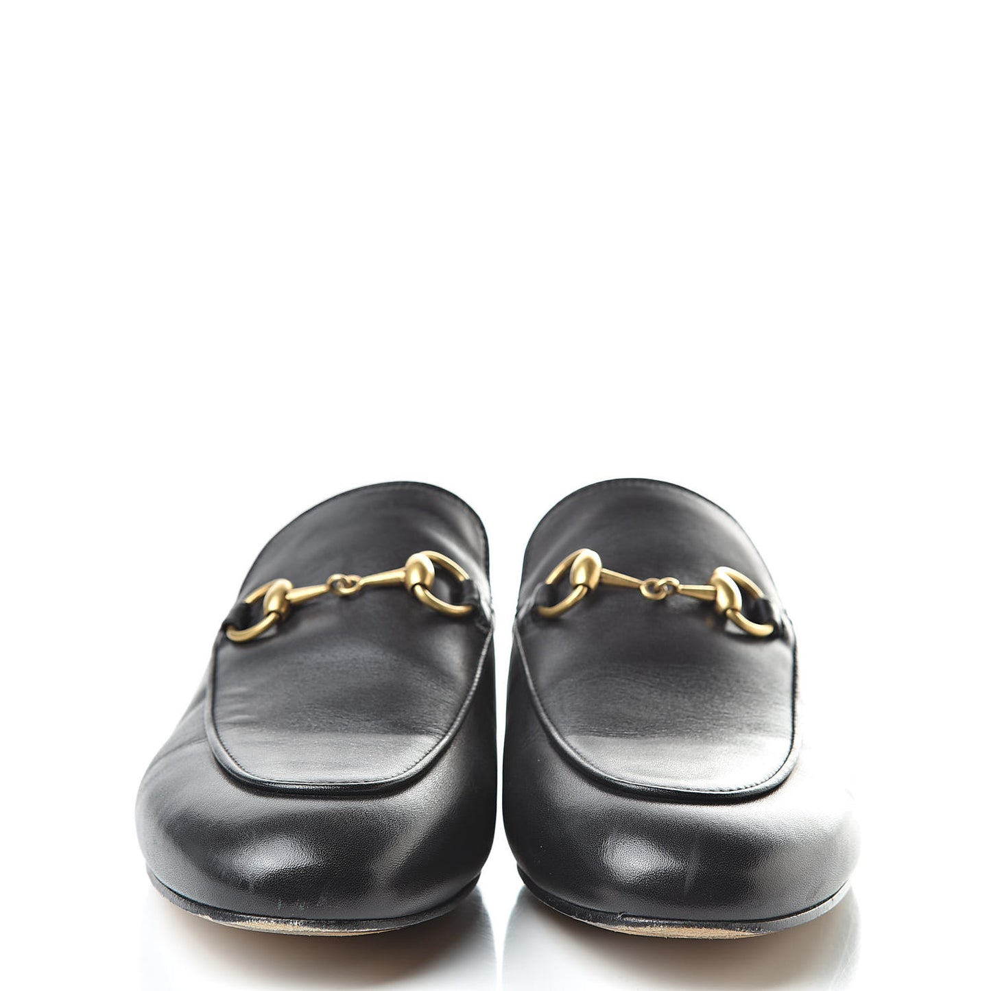 Calfskin Womens Princetown Slippers 36.5 Black