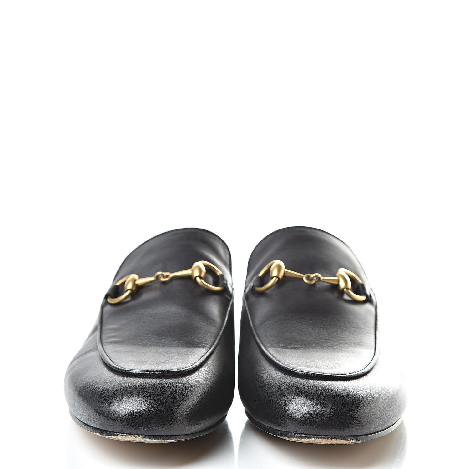 Gucci Calfskin Womens Princetown Slippers 36.5 Black 2 of 16