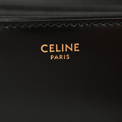 Celine Shiny Calfskin Teen Triomphe Black 6 of 12