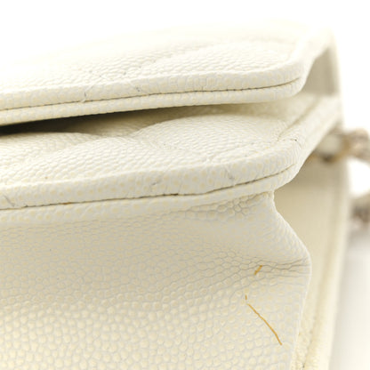 Chanel Caviar Quilted Wallet On Chain WOC White 11 of 15