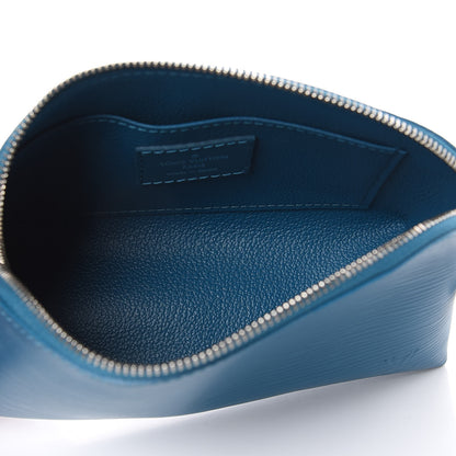 Louis Vuitton Epi Cosmetic Pouch Cyan 5 of 10