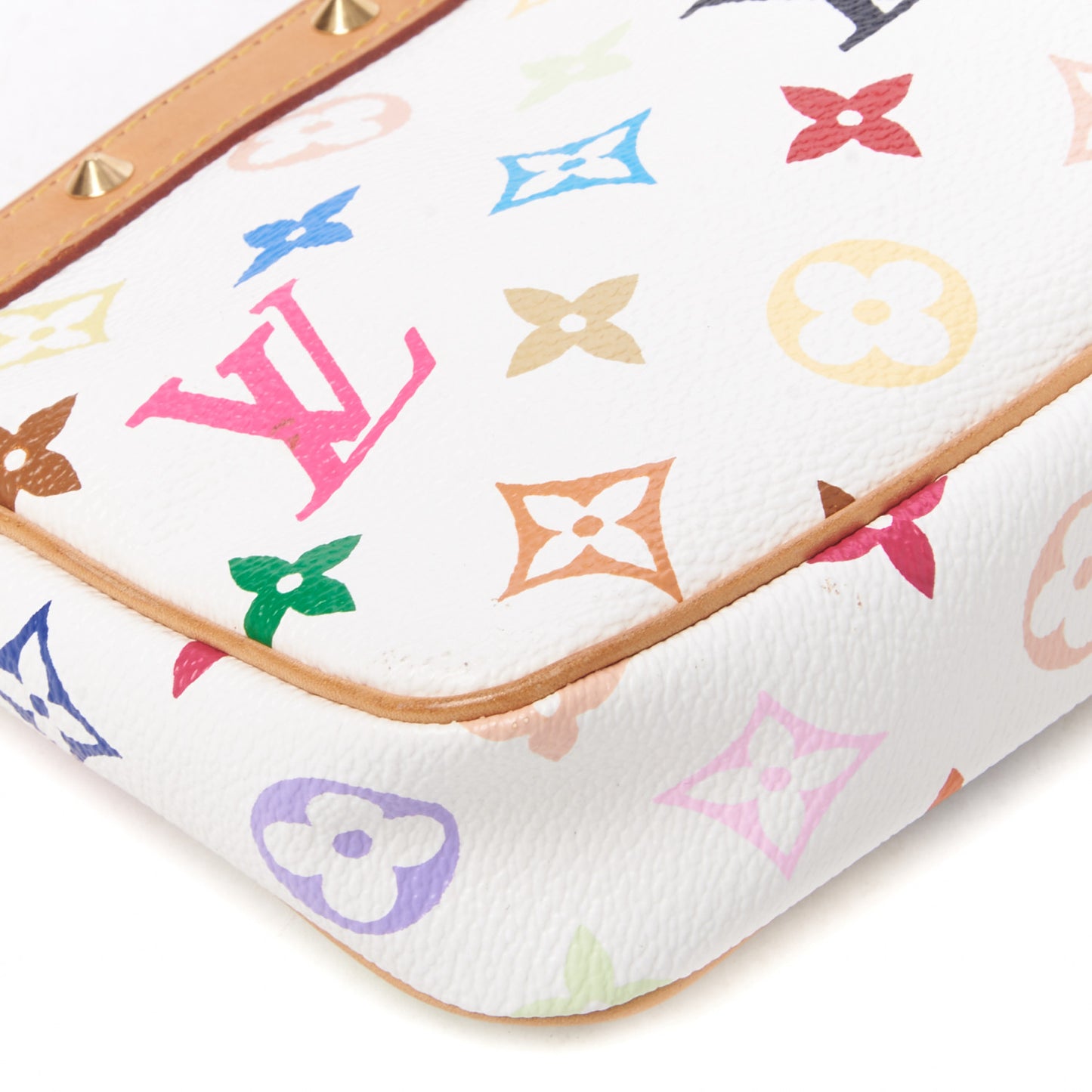 Monogram Multicolor Pochette Accessories White