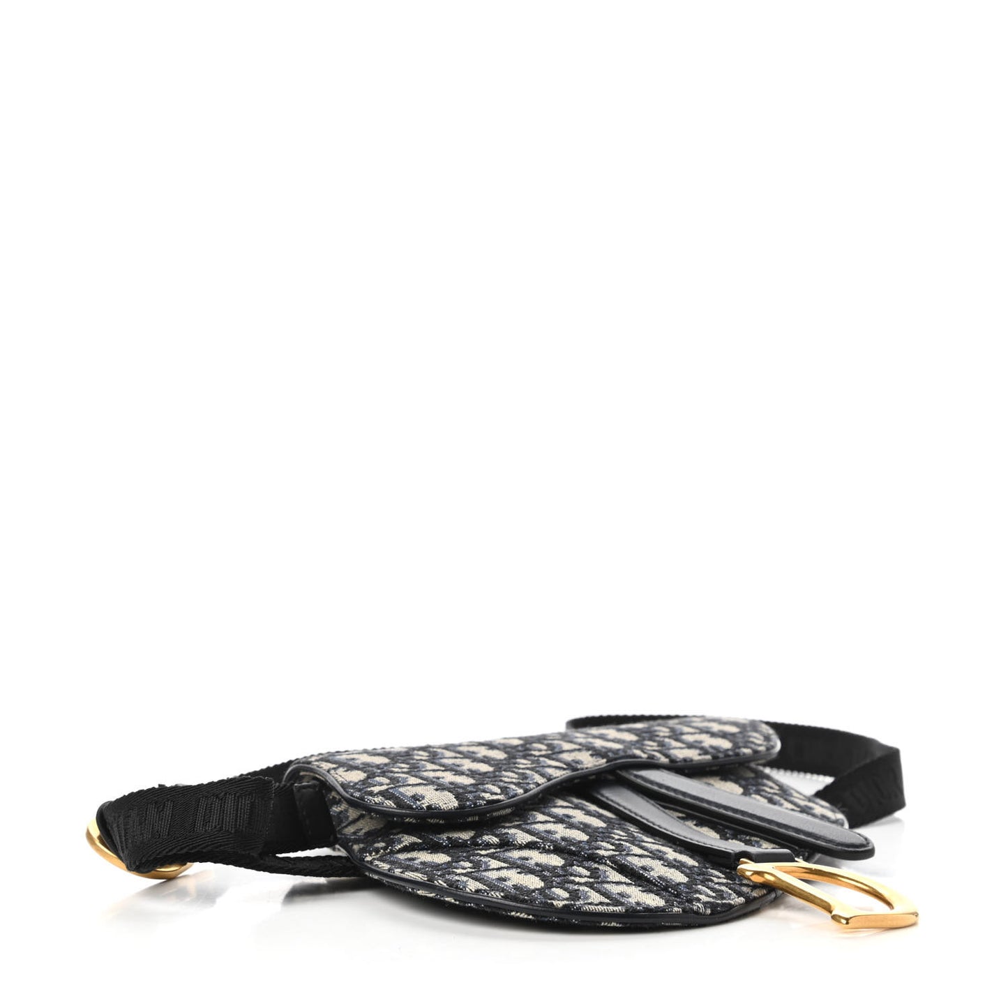 Oblique Saddle Belt Bag Blue