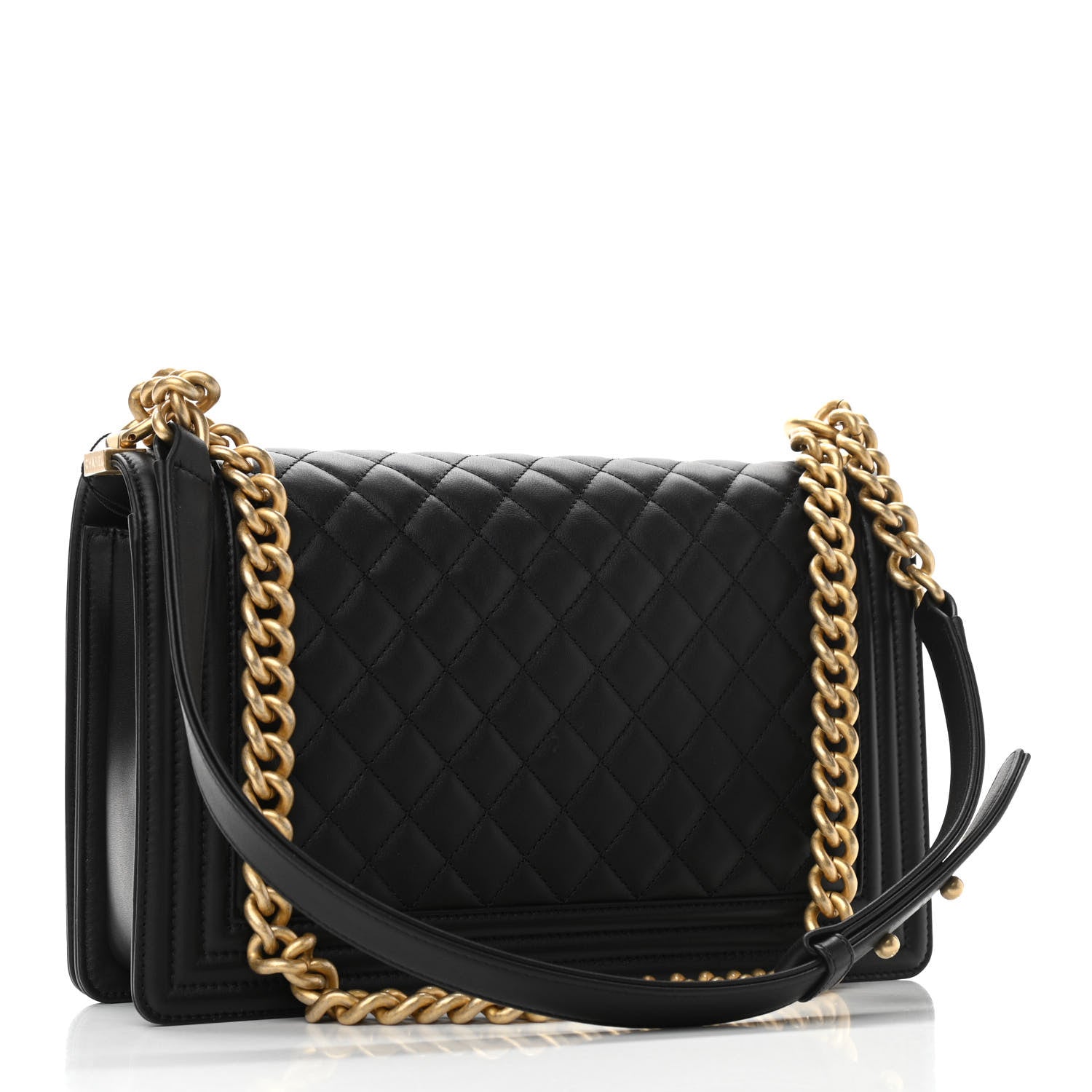 Chanel Calfskin Quilted New Medium Boy Flap Black 3 of 10